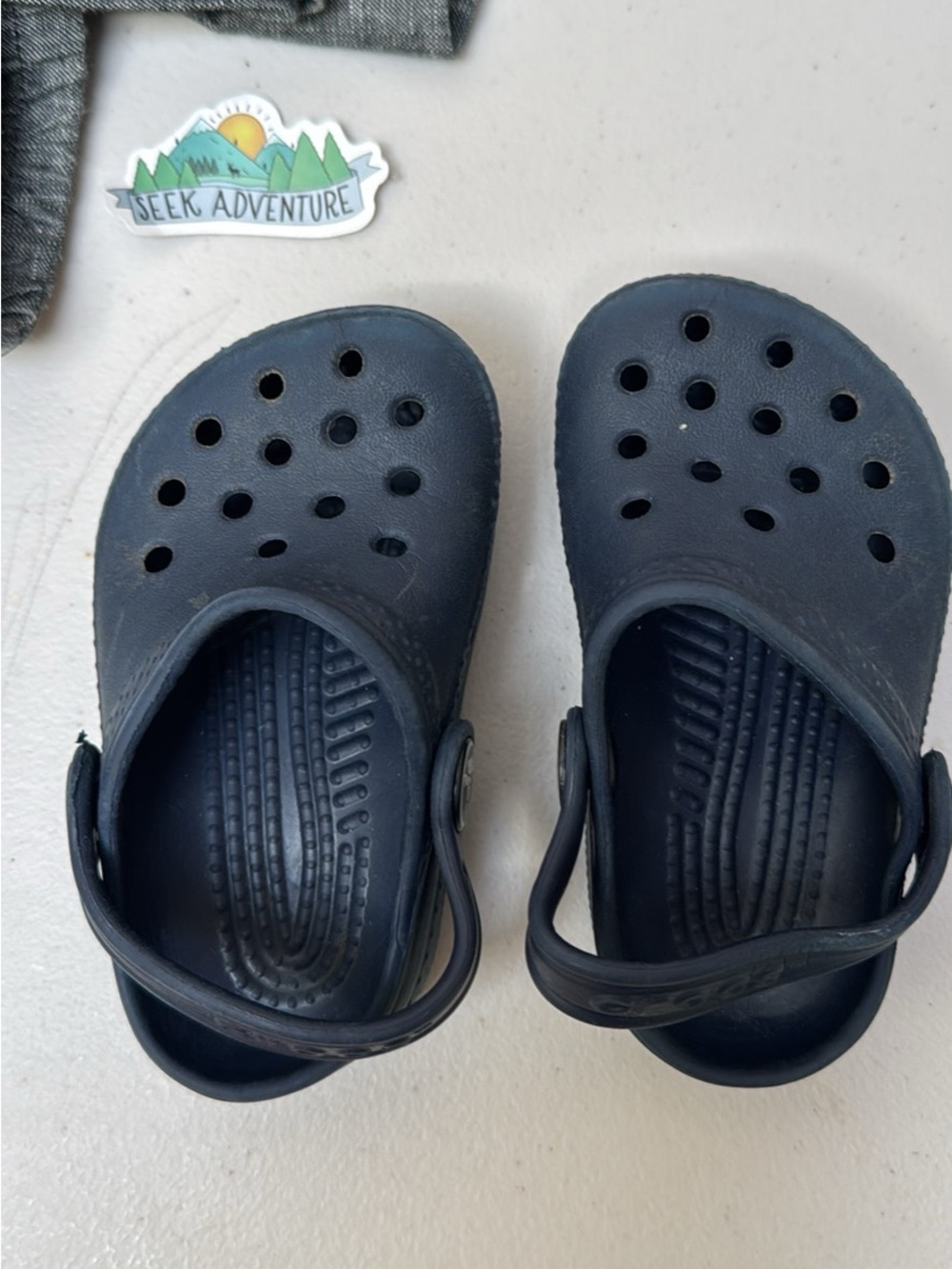 Crocs toddler Navy Blue size 4/5